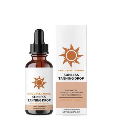 YNPQTDS Selftanning Lotion 60ml Intensive Tanning Drops Fastacting Tanner for Face and Body Daily Tanning Vacation Travel For Women and Men