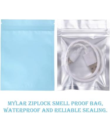 100 Pieces Holographic Storage Bags for Food - Light Blue 4 x 6 Inch - Buy Online on GoSupps.com