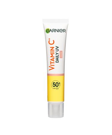 Garnier Skin Active Vitamin C* Glowy UV fluid with SPF50+ against pigment spots light tinted formula 40ml