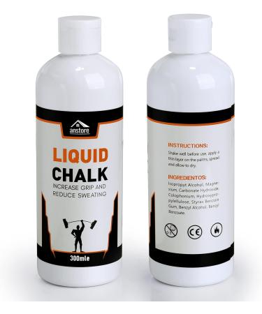 Anstore Liquid Chalk 300ML - Ideal for Gym Sports Gymnastics & Climbing - Perfect for Sweaty Hands - Buy Online on GoSupps.com