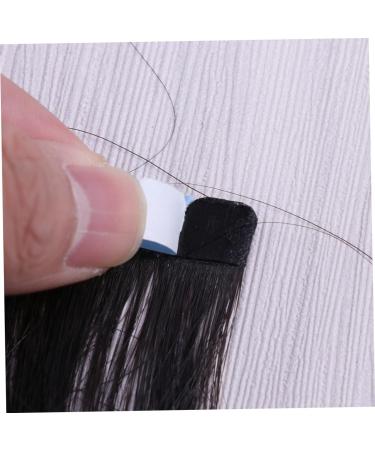 Tape in Hair Seamless Hair Extention Glue Tape Wigs Grip Tape Hair Extensions Double Sided Tape Invisible medium Black - Buy Online on GoSupps.com