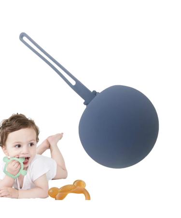Pacienjo container for pacifiers soft for nipples storage bag for pacifier storage bag made of silicone storage bag blue funny