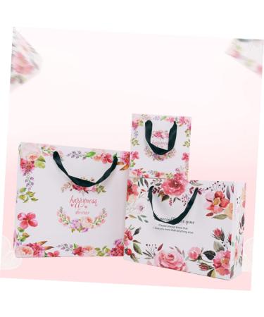 SEWOART 10pcs Xcm Tote Flower Storage Chocolate Bag Pattern Black Wedding Holiday - Buy Online on GoSupps.com
