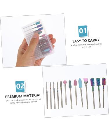 Beavorty 1 Nail Drill Set drill bits nail polishing tools nails gel remover nail drill heads manicure file bit nail polish gel manicure drill bit kit Acrylic head to rotate ceramics - Buy Online on GoSupps.com