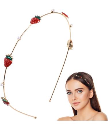 Generic Strawberry Headband Headpiece Hair Accessories Beauty Headbands Hair Hoop For Women Girls - Buy Online on GoSupps.com