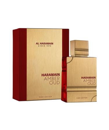 Al Haramain Amber Oud Ruby Edition - Arabian Perfume for Women and Men - Unisex Amber Perfume - Long Lasting Perfume for Men and Women - 2 oz 2.0 Ounce (Pack of 1)
