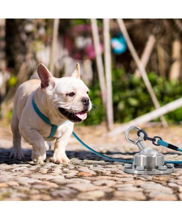 FOVERN1 360 Swivel Dog Tie Out Stake | Heavy Duty Rust Proof Dog Anchor | Cat Tether Holds 1000Lbs | Yard Camping Outdoor | Silver - Buy Online on GoSupps.com