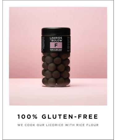 Lakrids by B low F Dark & Sea Salt - 295g | Danish Gourmet Licorice Balls with Dark Chocolate & Sea Salt Flakes - International Shipping Available - Buy Online on GoSupps.com