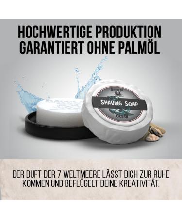 Barbear Shaving Soap Gift Box | Jumbo Size Bergamot Sandalwood & Ocean Soaps | Handmade with Power Formula for Luxurious Shaving Foam - Buy Online on GoSupps.com