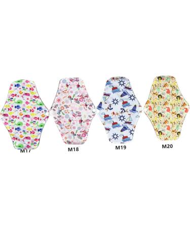 HAPINARY 5pcs Reusable Period Pads | Mama Cloth Pads | Washable Menstrual Napkin | Portable Towel Cloth | Printing Warp Pad - Buy Online on GoSupps.com