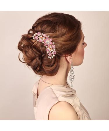 insowni 4 Pack Luxury Glitter Jeweled Hair Combs - Sparkly Rhinestones & Crystals - Gold Metal Hair Accessories for Women - Buy Online on GoSupps.com