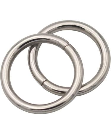 JWBIZ 30 Pcs 1 Inch Silver Metal O Rings - Heavy-Duty 3.8mm Thickness for Sewing, Keychains, Belts, Dog Leash - Buy Online on GoSupps.com