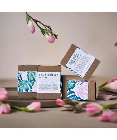 Natural Pink Himalayan Salt Soap - Vegan Cold Process 6 oz | Eco-Friendly & Nourishing - Buy Online on GoSupps.com