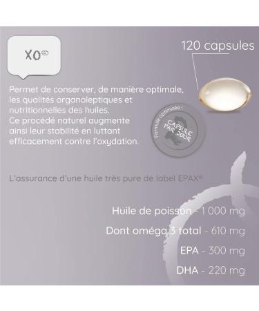 Omega 3: Dietary Supplement - Omega 3 EPAX Balanced EPA and DHA Intake - Pure Stable and Concentrated Wild Fish Oil - 120 Capsules - Buy Online on GoSupps.com