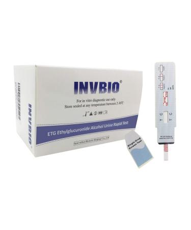 12 Pack-INVBIO ETG Alcohol Urine Test Strips Single Panel Dip Card Kit High Sensitivity and High Accuracy with Cut Off Level 500 ng/ml English & Spanish Instruction