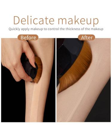 Flat Kabuki Foundation Brush | Flawless Makeup Tool | 3-Pack Black with Storage Box | High-Performance Powder & Foundation Brush - Buy Online on GoSupps.com