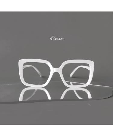 Eyekepper Large Frame Reading Glasses for Women - Oversize White 3.0x Prescription Glasses - Buy Online on GoSupps.com