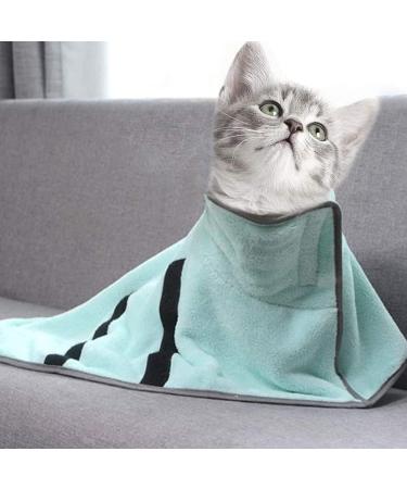 Fast-Drying Microfiber Dog Towel Soft Bathing Accessories for Small & Medium Dogs & Cats - Befitery Green - Buy Online on GoSupps.com