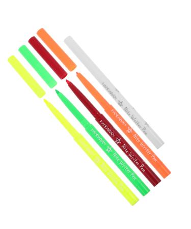 Outanaya 5pcs Halloween Paint Pen Fluorescence Eyeliner Pen Eyeliner Fluorescence Make up Highlighter Plastic