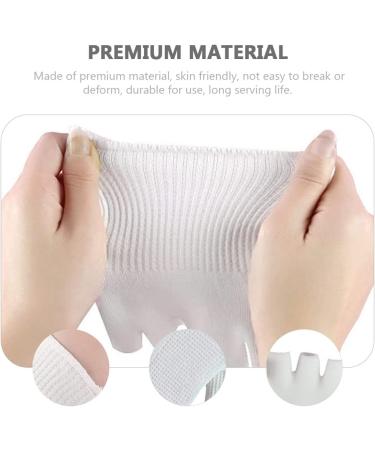 FOMIYES 2 Pairs Five Toe Half Socks White Gel Fish Mouth Socks Foot - Buy Online on GoSupps.com