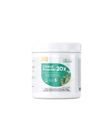 100% Cissus Powder 20X Extract Cissus Quadrangularis Appetite Control Enhanced Recovery Weight Loss Support by Royal Canadian 300g Unflavored 300 g (Pack of 1)