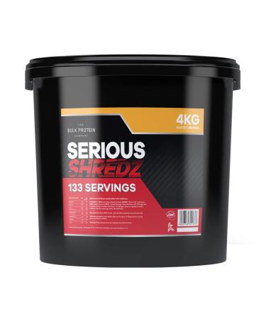 The Bulk Protein Company Serious Shredz Diet Whey Protein Powder Contains L-Carnitine L-Tartrate and Green Tea Extract Supports Lean Muscle Growth 4kg (Salted Caramel) 133 Servings Salted Caramel 4 kg (Pack of 1)