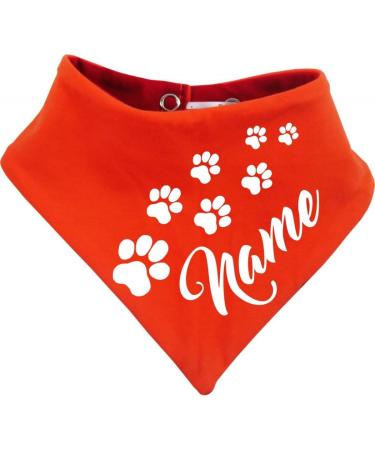 Custom Both-Sided Multicolor Dog Turning Cloth - Size 5 (Neck 52-60 cm) Red-Orange | Personalized Pet Apparel - Buy Online on GoSupps.com