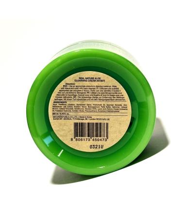 Nature Republic Real Nature Aloe Cleansing Cream 6.76oz | Hydrating & Soothing Cleanser for Glowing Skin - International Shipping Available - Buy Online on GoSupps.com