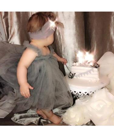 Ugitopi Baby Girls Toddler Tutu Dress Sleeveless Princess Tulle Sundress 9-36 Months - B-gray - Buy Online on GoSupps.com
