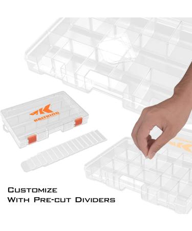 KastKing Plastic Tackle Box Organizer with Removable Dividers - 2 or 4 Pack Fishing Tackle Trays - 3600 Size Trays - Parts Storage Box - Buy Online on GoSupps.com