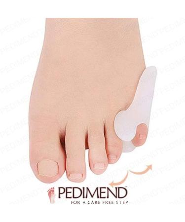 PEDIMEND Silicone Gel Small Toe Bunion Relief Toe Separator - Pinky Toe Alignment/Bunionette Pad - Corns/Callus Relief Wrap - Foot Care - Tailor's Bunion Protector 1 Pair - Buy Online on GoSupps.com