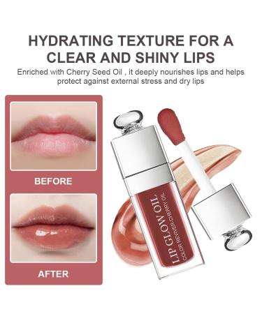 AOOWU Lip Glow Oil - Moisturizing Lip Plumper & Gloss | Hydrating Non-Sticky Formula for Smooth Youthful Lips - International Shipping Available - Buy Online on GoSupps.com