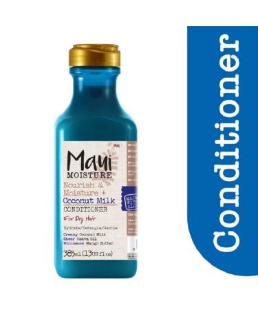 Maui Moisture Conditioner for Dry Hair | Coconut Milk & Aloe Vera | 385ml - Nourish & Hydrate Globally - Buy Online on GoSupps.com