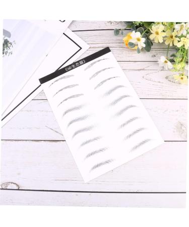 FOMIYES 2 Pairs Makeup Stencil Black Makeup Eyebrow Stickers Eye Brow Template The Lazy Natural 6d 1 count (Pack of 1) Black 003 - Buy Online on GoSupps.com