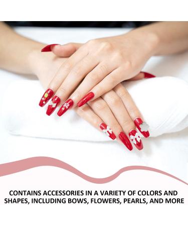 500 Pieces Nail Art Decoration 1 Piece Tweezers 3D Nail Art Accessories Nail Jewelry Accessories Nail Art Tools Diy Nail Art - Buy Online on GoSupps.com