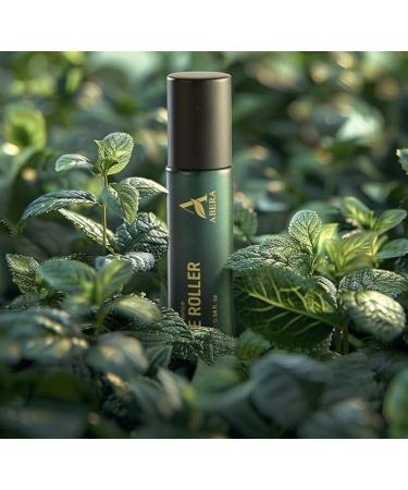 Abera Eye Roller Serum for Men Eye Bags Dark Circles & Puffiness Treatment Mint Essence with Vitamin C & Peptides 0.34 fl oz - Buy Online on GoSupps.com