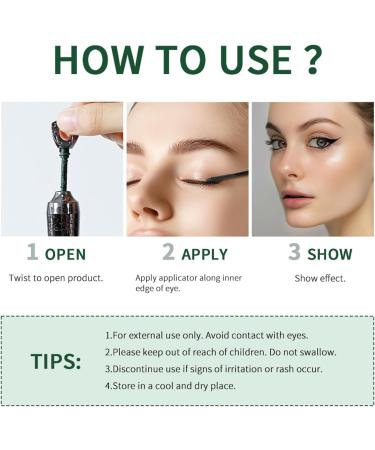  Clawrex Kohl Kajal Powder Eyeliner in green waterproof for smoky eyes highly pigmented waterproof and smudge-proof for parties Halloween and everyday wear (4#green) - Buy Online on GoSupps.com