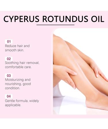  AJOG Natural Cyperus Rotundus oil for hair removal and hair growth reduction. Plant-based formula for arms underarms body and bikini line. Moisturizes and soothes the skin. (8 pieces) - Buy Online on GoSupps.com