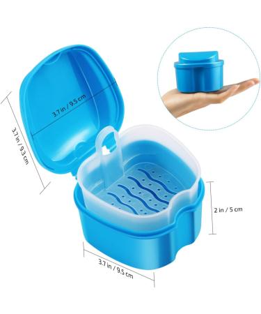 Angoily 2pc Toothbox Bath Case - Professional Prosthesis Container for Travel & Cleaning | Durable Plastic ABS - Buy Online on GoSupps.com