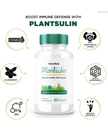 Plantsulin Oral Capsules - 2 Pack Gluco Supplement for Stable Healthy Levels | All-Natural Advanced Formula | 120 Capsules - Top Reviews - Buy Online on GoSupps.com