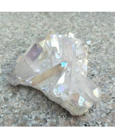 Natural White Crystal Aura Quartz Stone Cluster Specimen 150g-380g Suitable for Furniture Decoration Full of Texture (Color : 270g-320g) - Buy Online on GoSupps.com