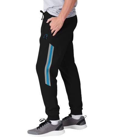 FOCO Men's Carolina Panthers NFL Team Logo Jogger Pants XX-Large - Official Team Stripe Design - Buy Online on GoSupps.com