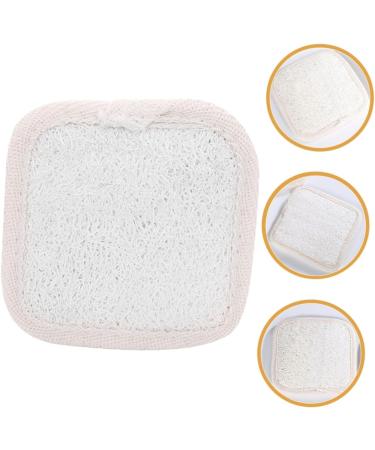 Healeved 5pcs Loofah Shower Rub Exfoliating Pads - Mini Body & Face Scrubbers Beige Luffa Brush for Gentle Cleansing & Makeup Removal - Buy Online on GoSupps.com