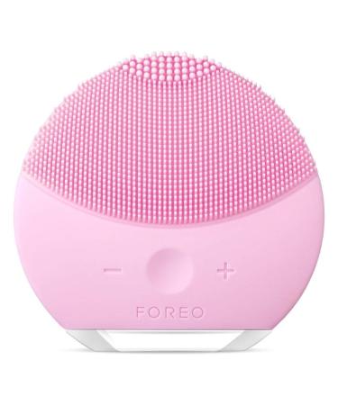 FOREO LUNA mini 2 Ultra-hygienic Facial Cleansing Brush All Skin Types Face Massager for Clean & Healthy Face Care Extra Absorption of Facial Skin Care Products Waterproof Pearl Pink
