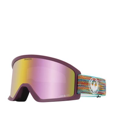 Dragon Alliance Mens DX3 OTG Snow Goggles, Shredtogether/Lumalens Pink Ion, Shredtogether/Lumalens Pink Ion, OFA