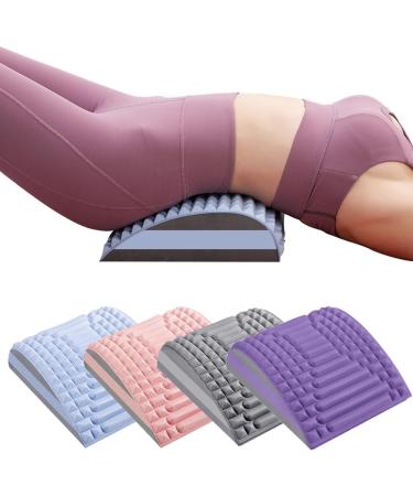 Multi-Stage Adjustable Neck & Back Stretcher | Pain Relief Lumbar Support Yoga | One Size Gray - Buy Online on GoSupps.com