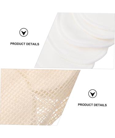 minkissy 1 Set Cleansing Pad Sponges for Cleaning Esponjas Faciales Cleaning Sponge Reusable Makeup Remover Pads with Holder Eye Makeup Remover Pad Bamboo Tube Organic White - Buy Online on GoSupps.com