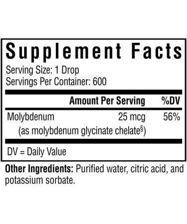 Seeking Health SulfiteX 25 mcg Molybdenum Glycinate Chelate - Detox & Metabolism Support - Vegan - 1 fl Ounce - Buy Online on GoSupps.com