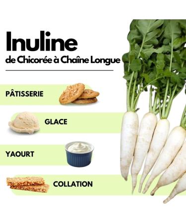 SaporePuro INULIN powder 250 g - LONG CHAIN - Prebiotic plant fiber from chicory roots - High performance inulin powder for fat replacement - Buy Online on GoSupps.com