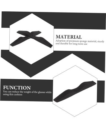 Healeved Nose Bridge Cushion 2 Pack Anti-Fog Nasal Pads & Stripes for Comfort & Protection | Black Sponge Nose Brace (10x1cm) - Buy Online on GoSupps.com